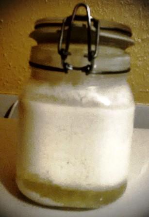 kefir making in a jar at the Cardiff clinic