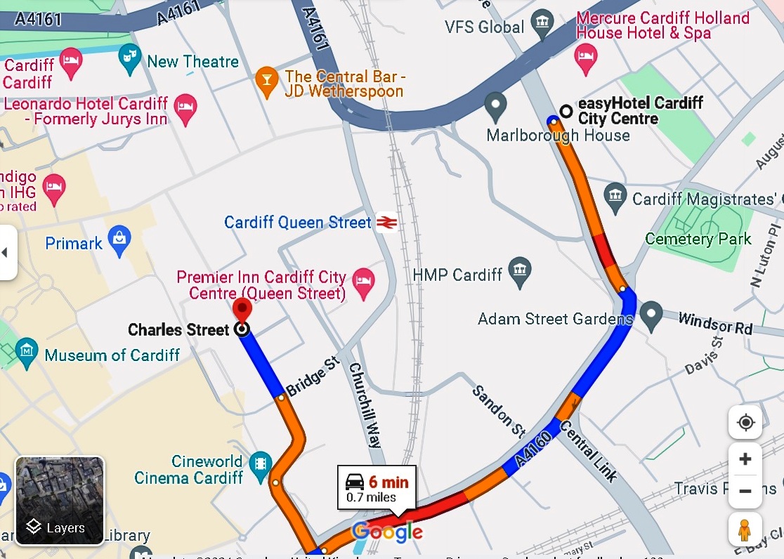driving instructions 2024 from Newport Street