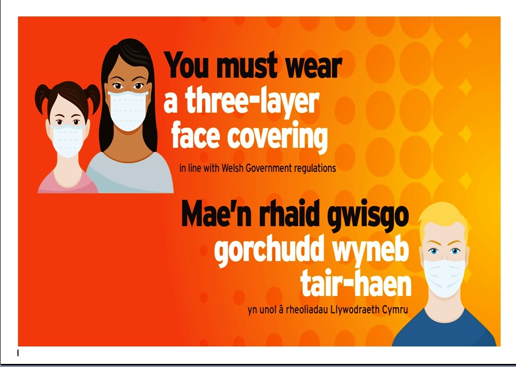 New Welsh regulations to wear 3 layer face covering indoors at City Marshall Cardiff Massage