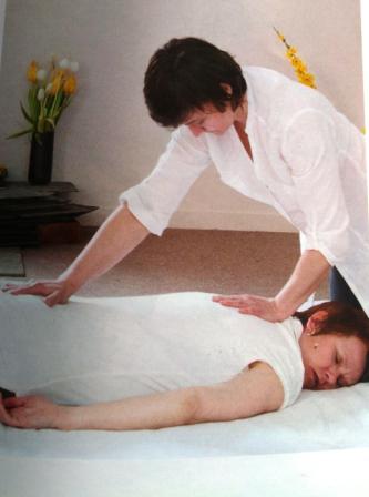 LAdy having Shiatsu in Cardiff for her insomnia