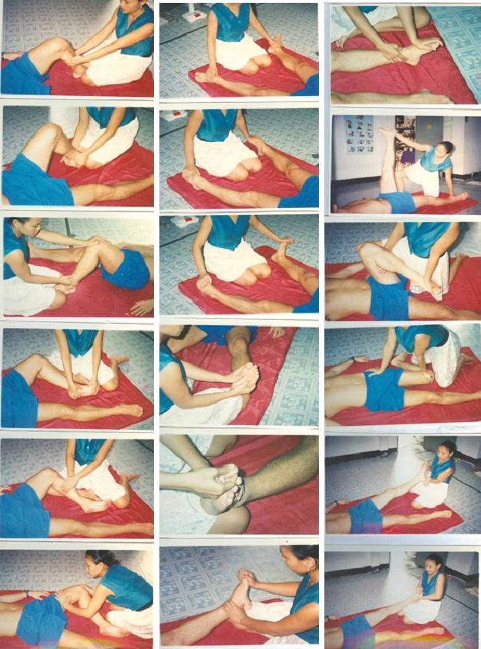 Cardiff Thai massage routine, as demonstrated by our Thai massage therapist