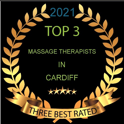 Certificate of Excellence Best Massage Therapist in Cardiff by Three Best Rated 2021