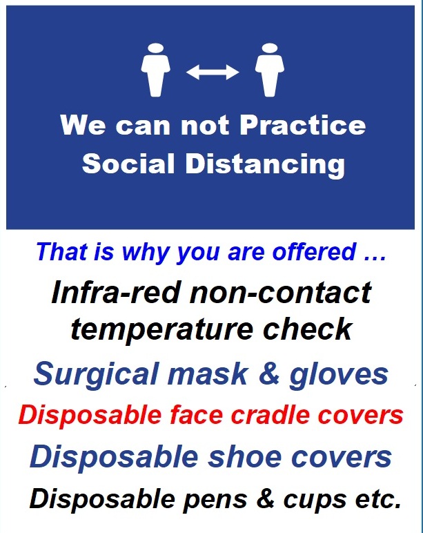 Social distancing and Coronavirus at Massage Cardiff. PPE offered by City Marshall in Cardiff due to COVID-19