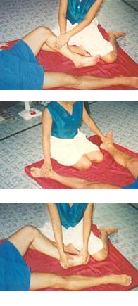 Cardiff Thai Yoga Massage routine, as demonstrated by the Thai Massage Master at the Cardiff clinic